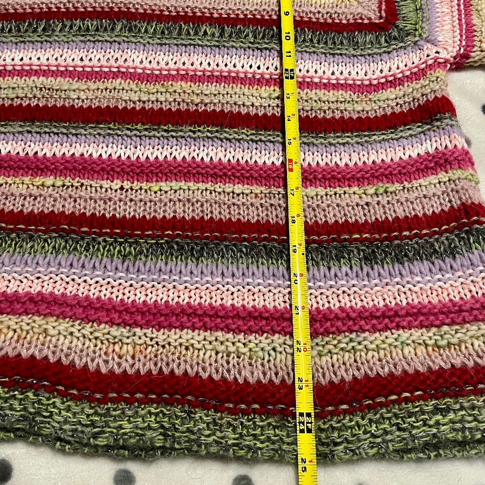 Anthropologie colourful striped knit sweater (M|L) - Picture 5 of 9
